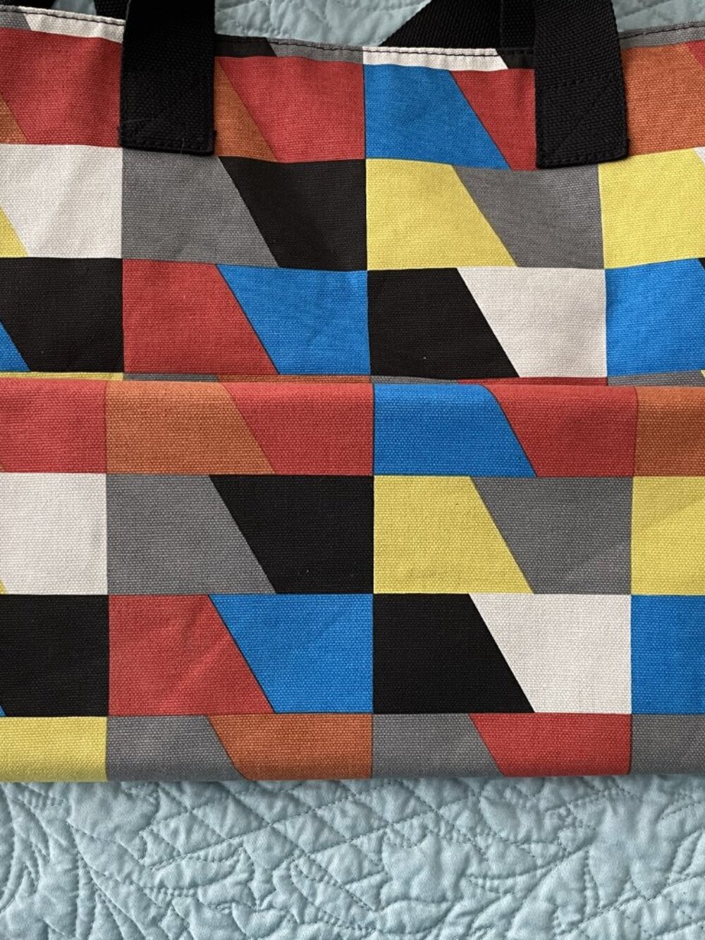 Multi Color Tote Shopping Bag - Picture 7 of 8